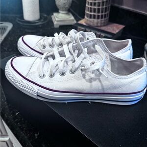 Converse White Canvas Sneakers